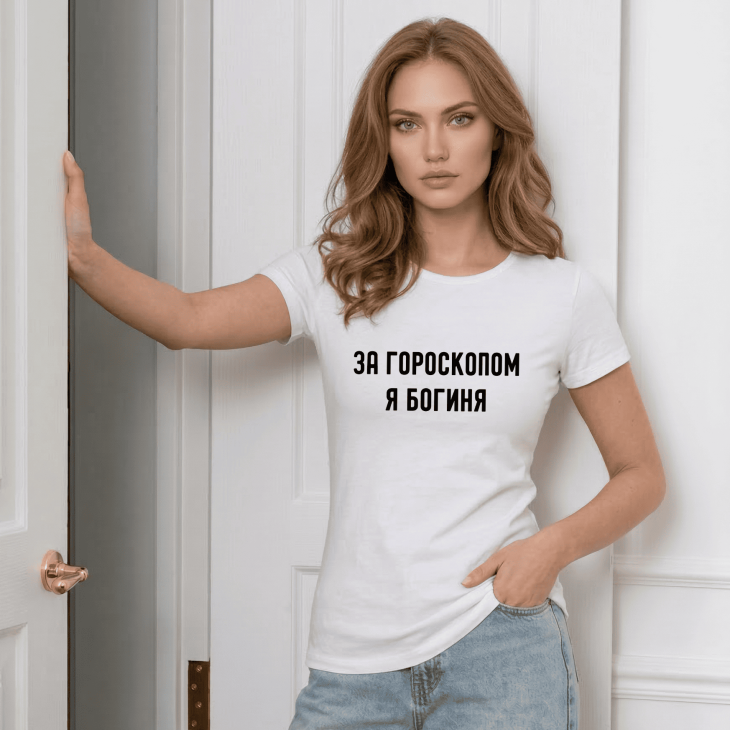 Футболка За гороскопом я богиня