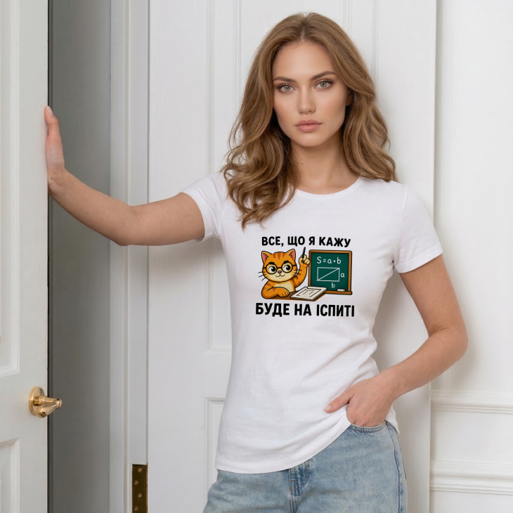 Футболка Все, що я скажу буде на іспиті