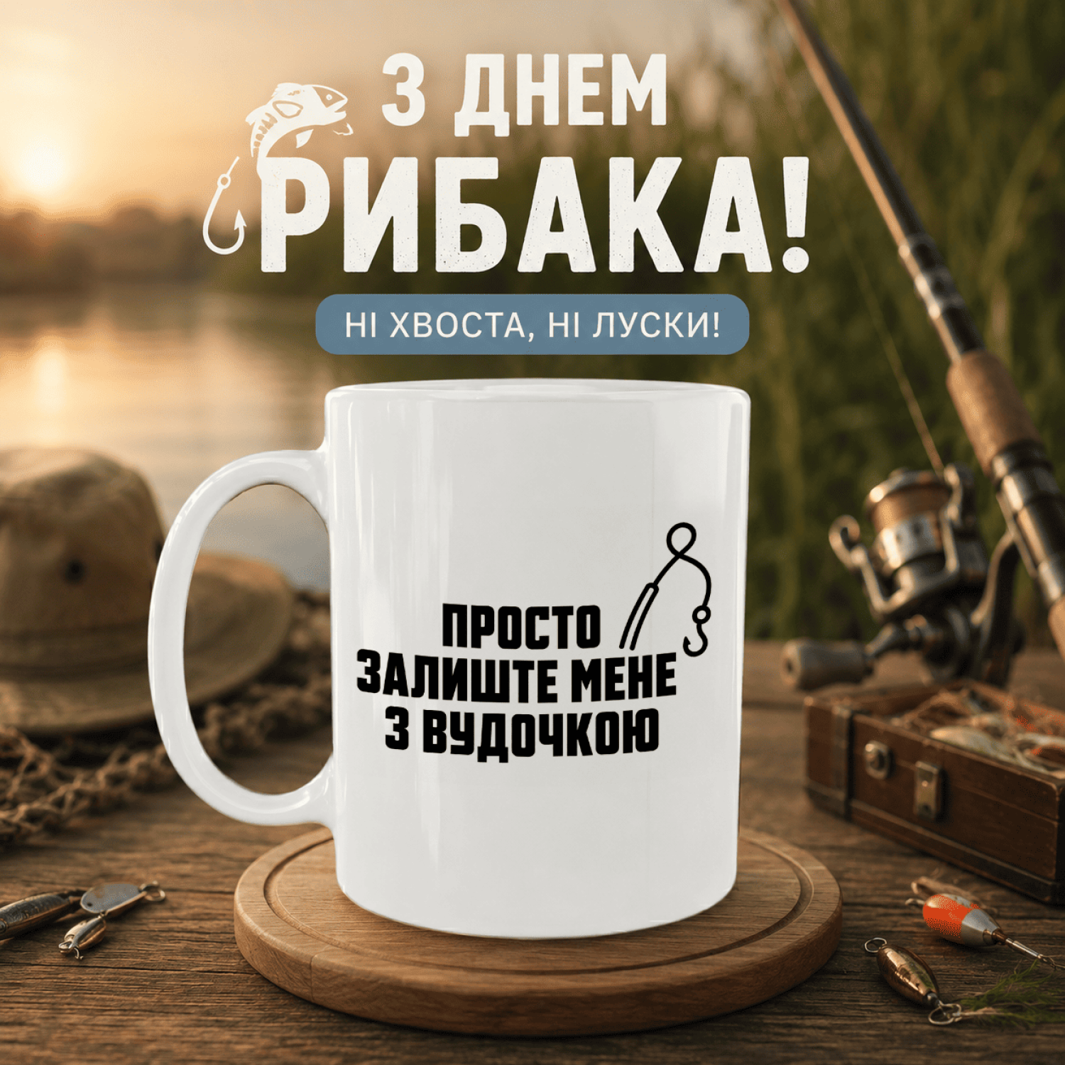Кружка НПросто залиште мене з вудочкою