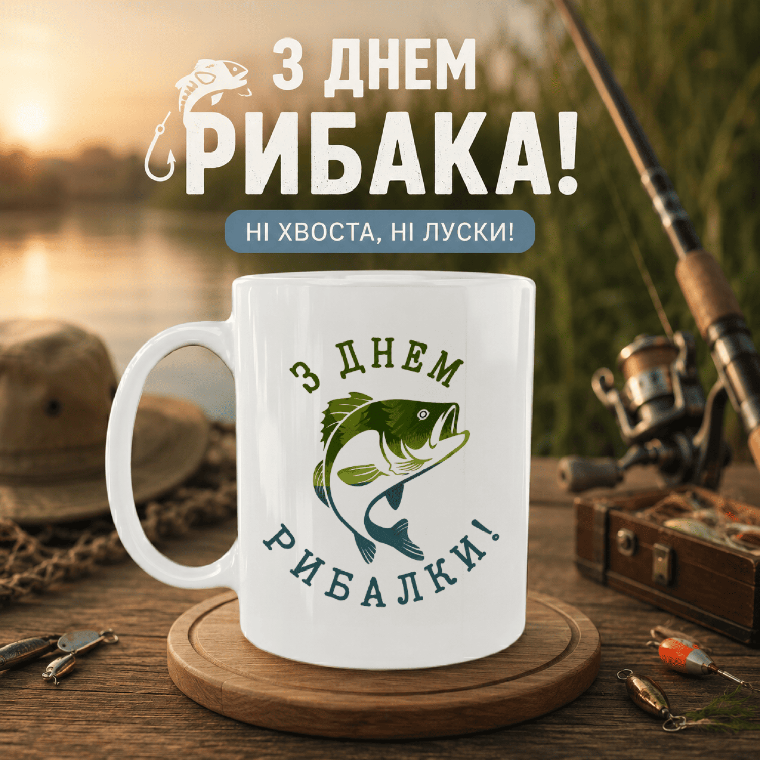 Кружка З Днем рибалки!