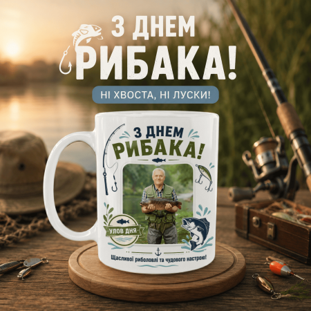 Кружка С Днём рыбака — Улов дня