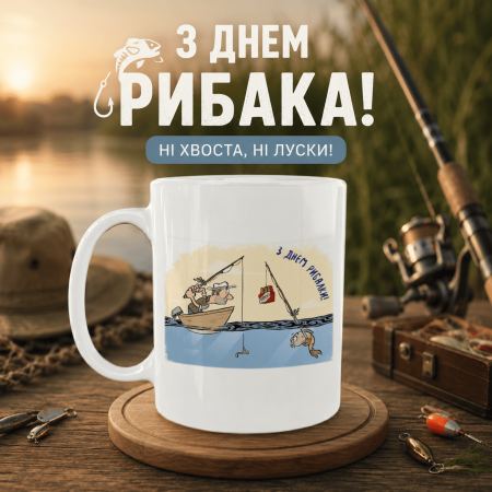 Кружка С Днём рыбака — рыбалка с юмором