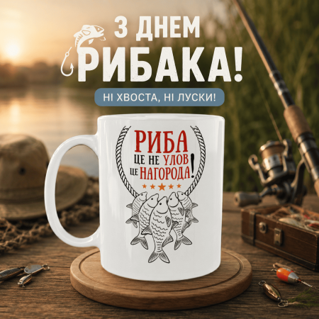 Кружка Риба — це не улов, це нагорода!
