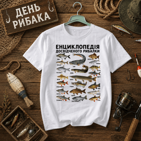 Футболка Енциклопедія досвідчного рибалки