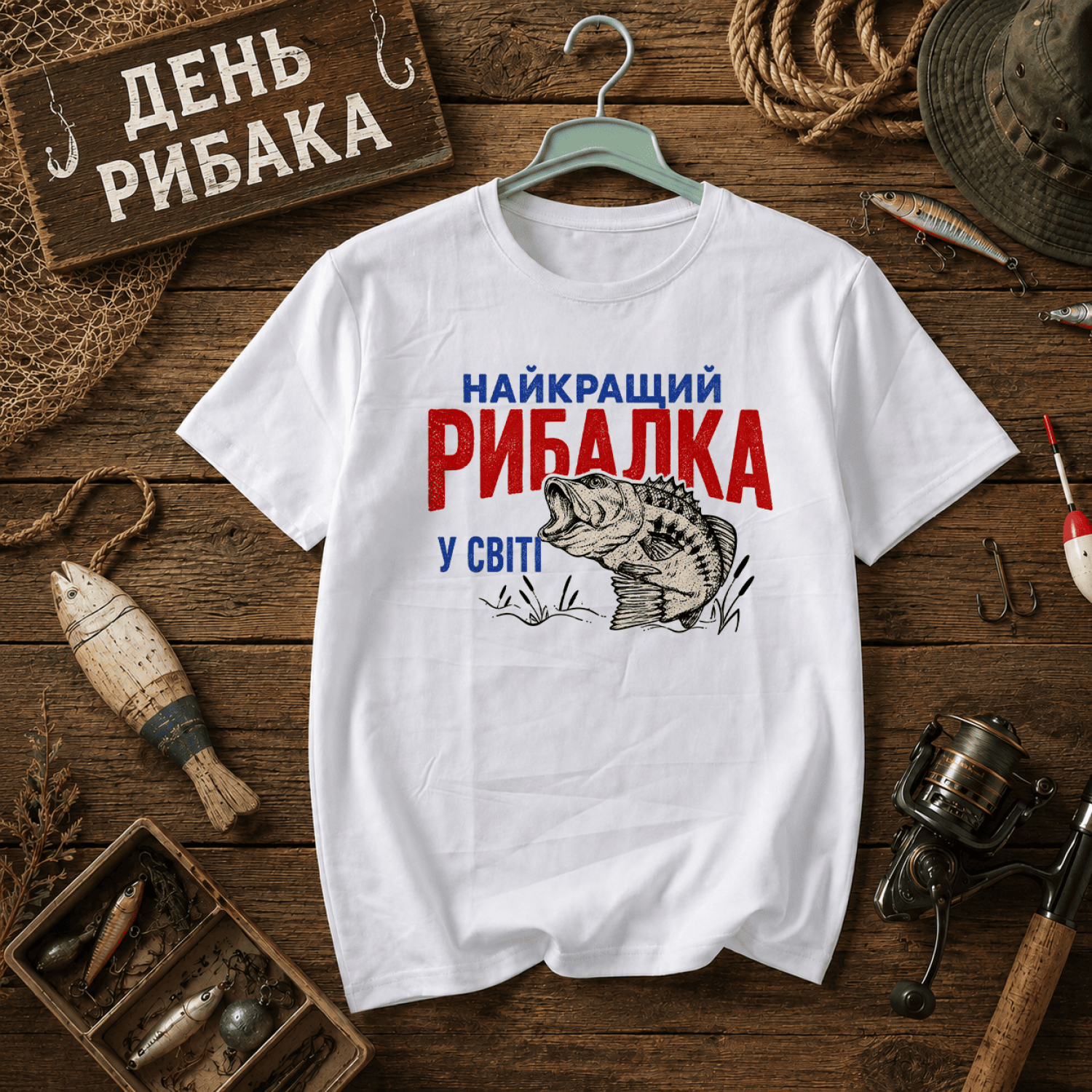 Футболка Найкращий рибалка у світі
