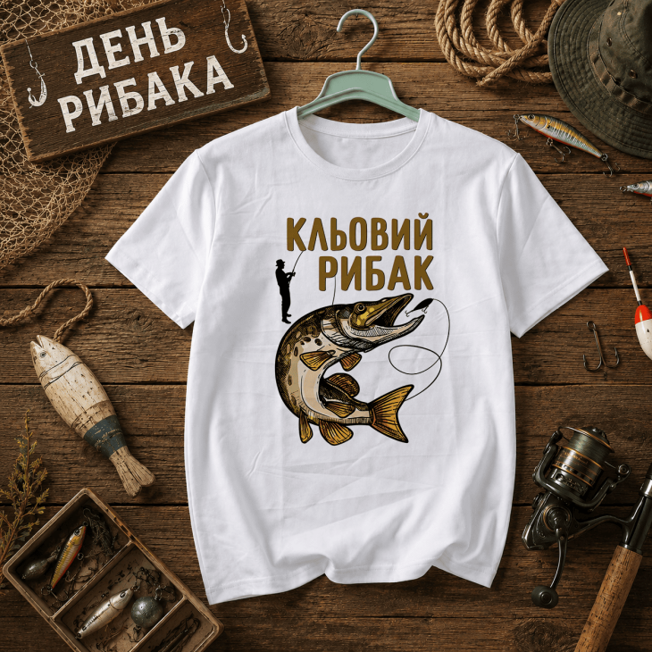 Футболка Кльовий рибак