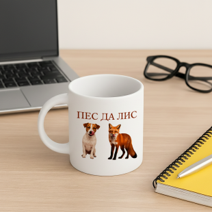 Кружка Пес Да Лис