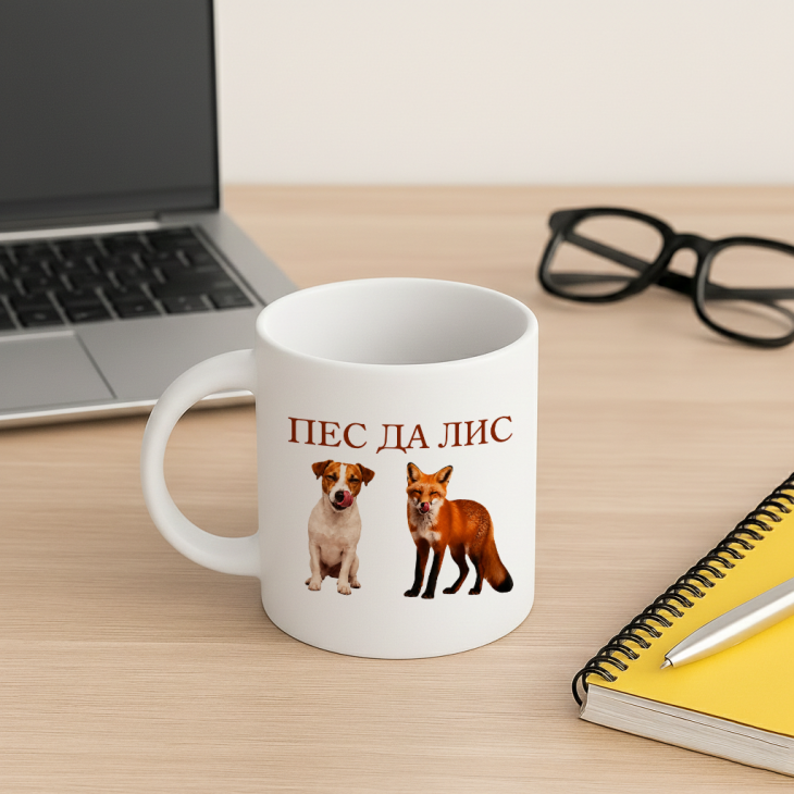 Кружка Пес Да Лис