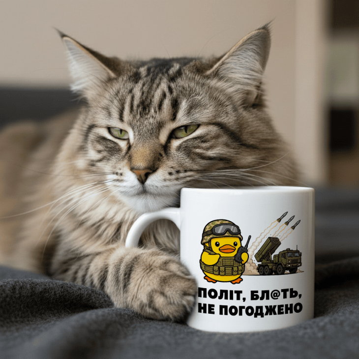 Кружка Політ, блять, не погоджено