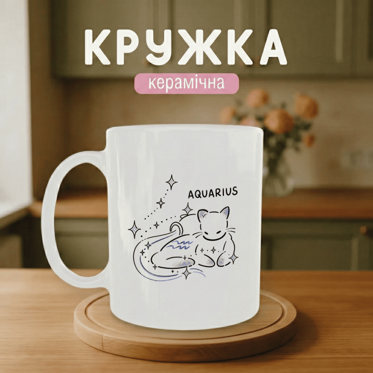 Кружка Кошеня Водолій