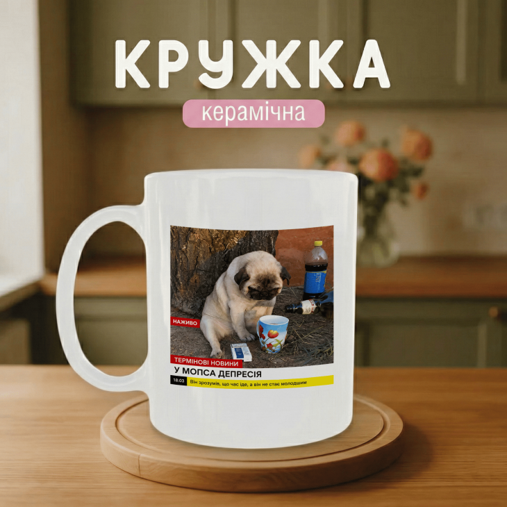 Кружка У мопса депресія