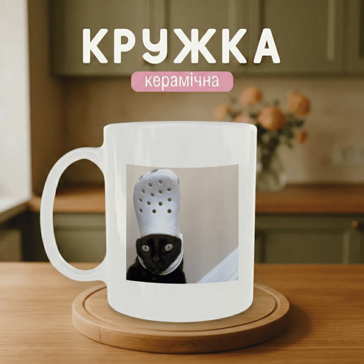 Кружка Кіт у кроксі