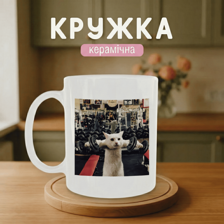 Кружка Kitty trying hard