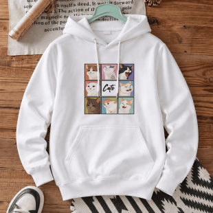 Худі з принтом «Silly cats»