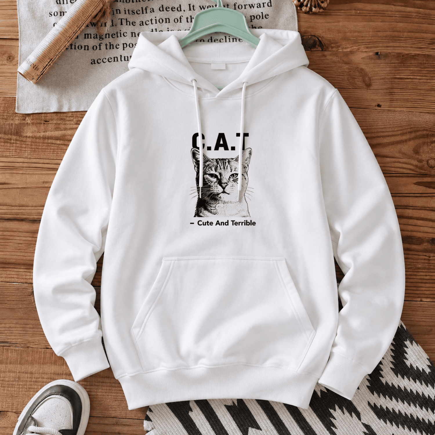 Худі з принтом «C.A.T»