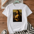 Футболка оверсайз з принтом «Mona Lisa with beer»
