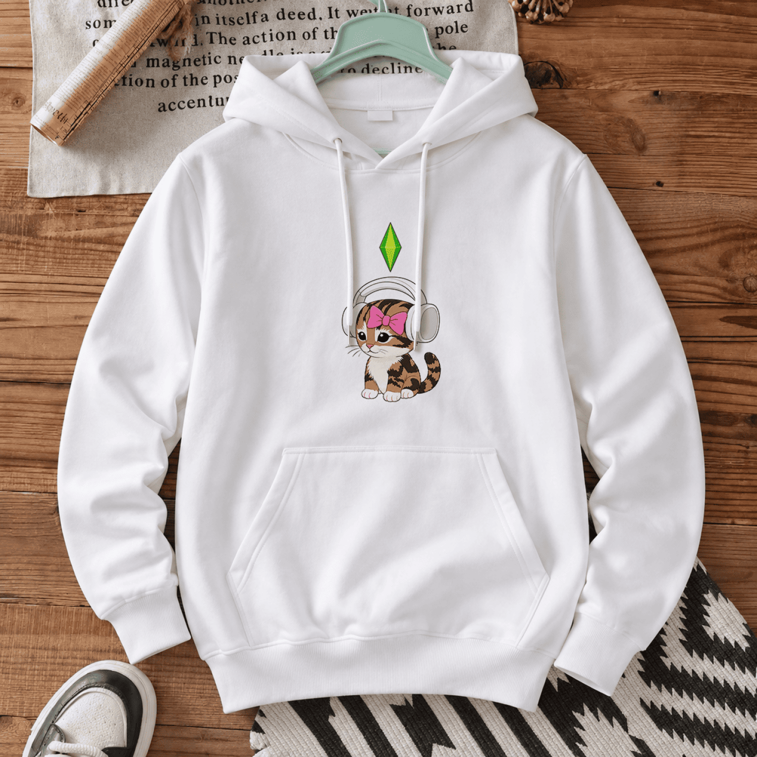 Худі з принтом «Sims kitty»