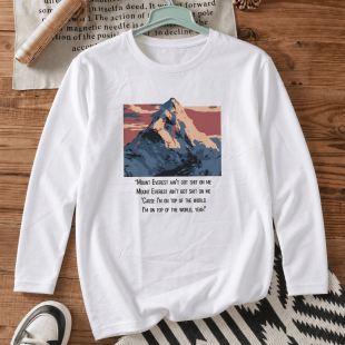Лонгслів з принтом «Mount Everest»