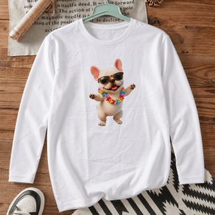 Лонгслів з принтом «Chill puppy»